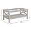 Table basse de style campagnard HOMcom