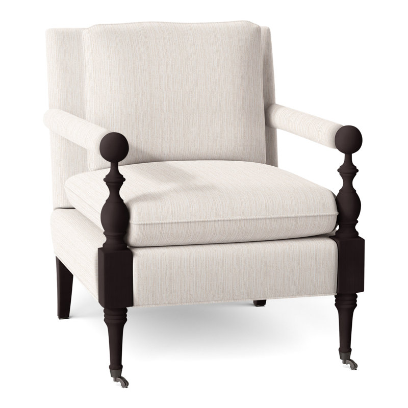 Fauteuil Leslie, Espresso, Perigold Poros coquille d'œuf