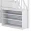 Lit mezzanine double avec bureau en L et escalier de rangement-2124745844