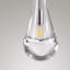 Luminaire suspendu pour îlot de cuisine 1 lumière avec verre transparent Raindrop-1409780093