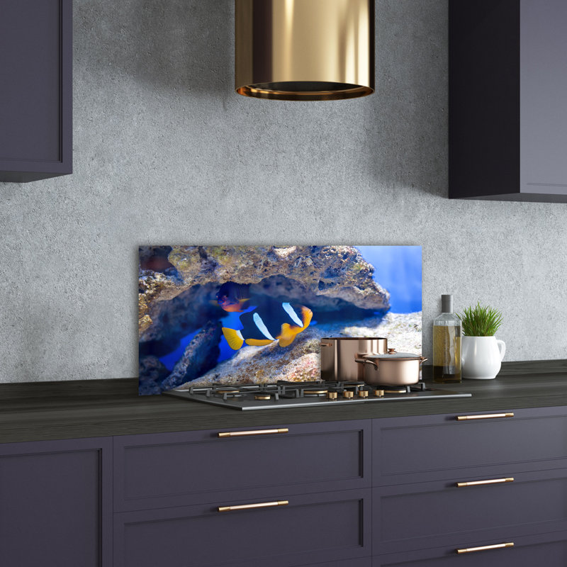 Walliston 50cm W x 100cm L Glass Peel and Stick Panel