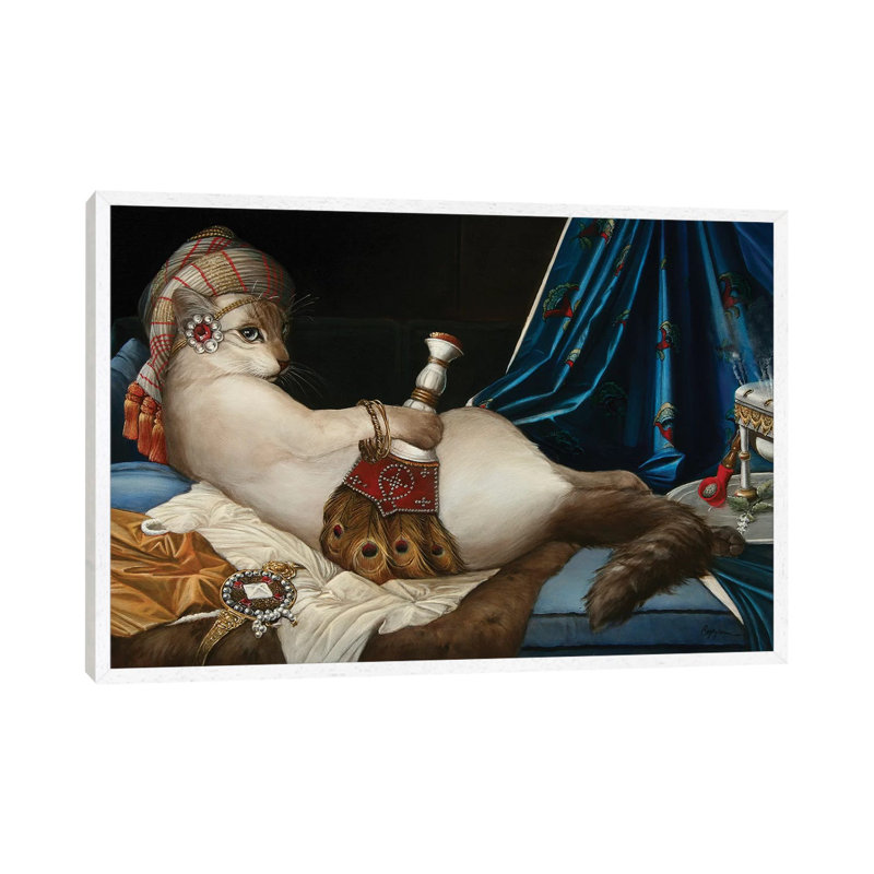 Tasha - Print on Canvas, White Framed, 101.6 cm H x 66.04 cm W