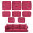 8-Piece Outdoor Cushion Cover Set (Set Of 3 Seats, 5 Backs), Covers Only-2007432151