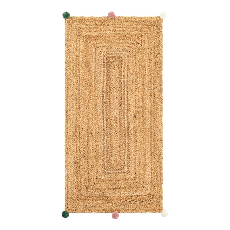 Tapis pour enfants en jute tressé, Runner 2' x 4'1"