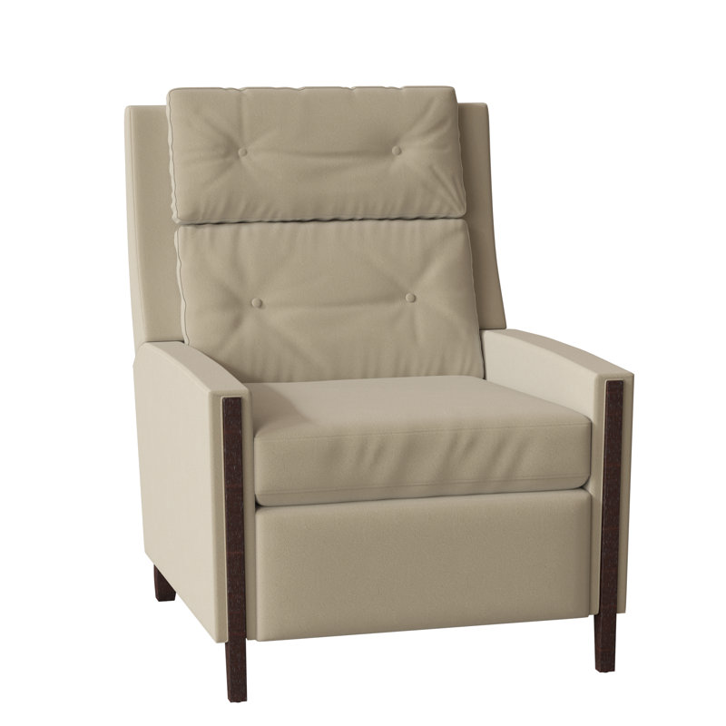 Loft 29.5" Wide Genuine Leather Standard Recliner, 1181 Pearl, Tobacco, Manual