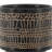S/2 5/8" GLAZED PLANTER W/ STAND, BLACK