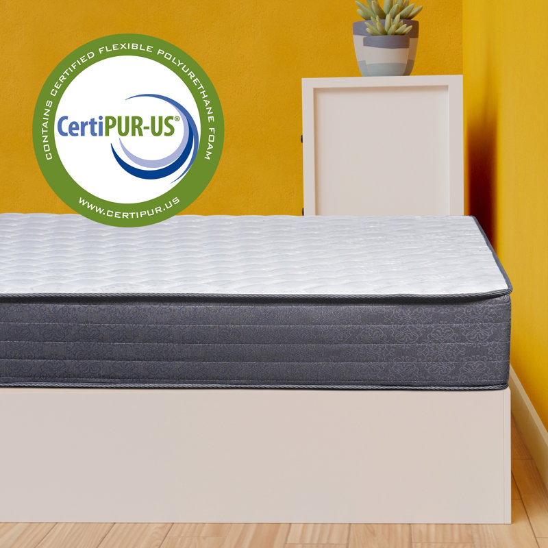 9-Inch Medium Firm TightTop Single Sided Hybrid Mattress with Unassembled Box Spring, Low Profile (5”), Twin