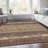 Premium Machine Washable Prisco Brown Rug-413471530