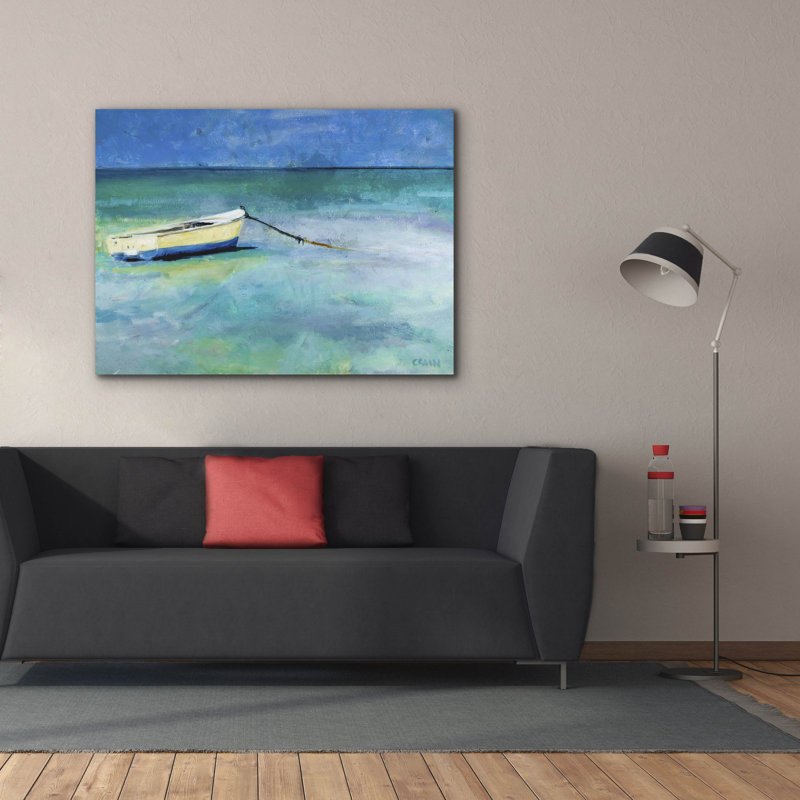  «Water Taxi» par Curt Crain, art mural sur toile, 54 po x 40 po, H 40 po x l 54 po