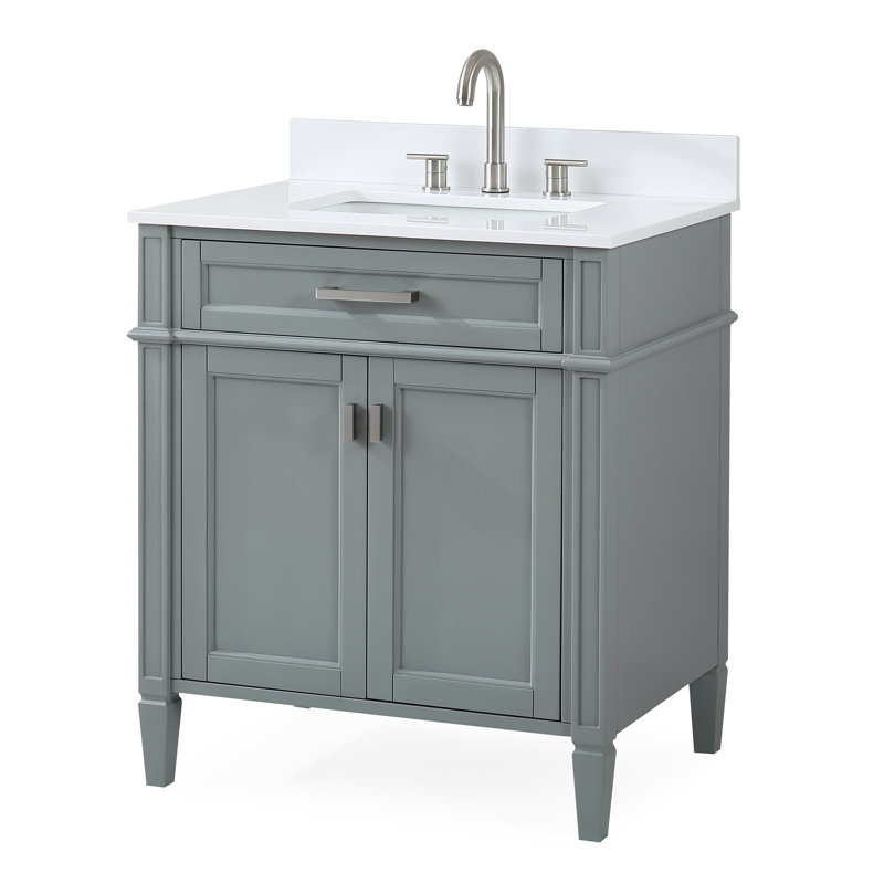 Ensemble de meuble-lavabo simple 30 po Hardie, Gris