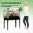 Spacious Elevated Metal Planters, Modern Garden Box For Outdoor Use