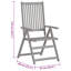 Acacia Patio Dining Armchair with Cushion-286285190
