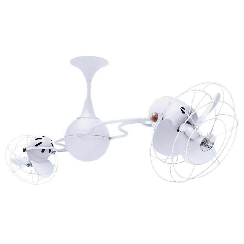 Italo Ventania Downrod Ceiling Fan, White
