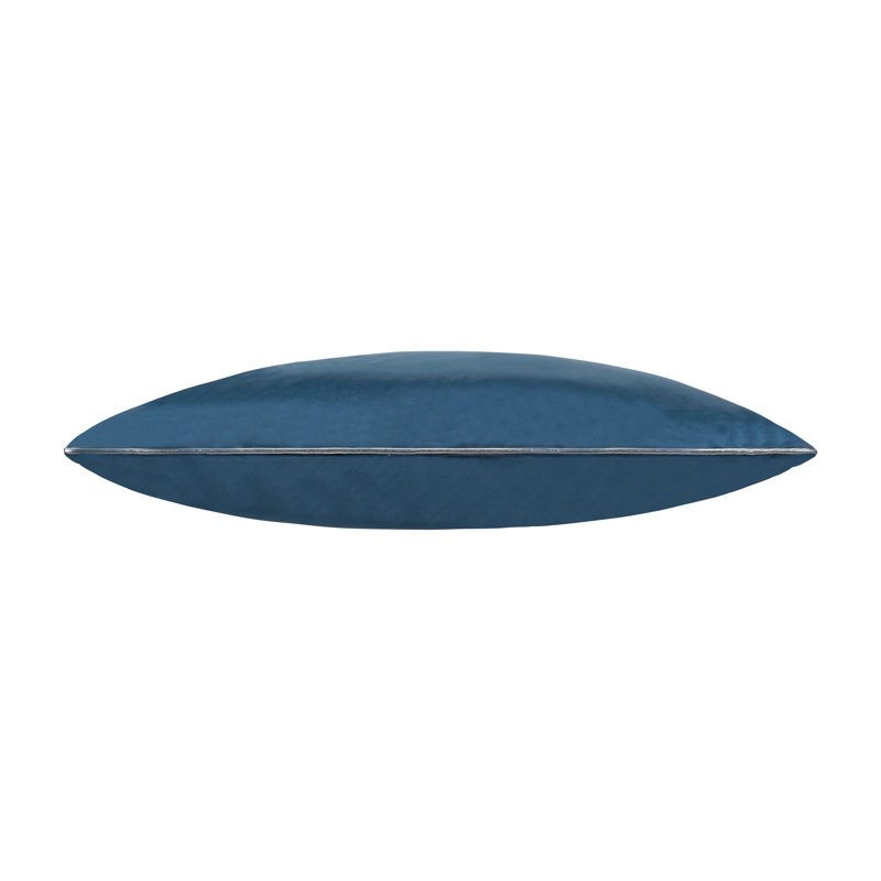 Noah Velvet Square Pillow Cover & Insert, Blue