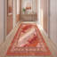 Tapis Belfry moderne à l'aquarelle abstraite orange, rouge et crème, lavable à la machine, antidérapant, à poils courts, pour l'intérieur et l'extérieur, adapté aux animaux domestiques, idéal pour le salon, la chambre, la salle à manger, l'entrée, le couloir ou le bureau.-1309311948