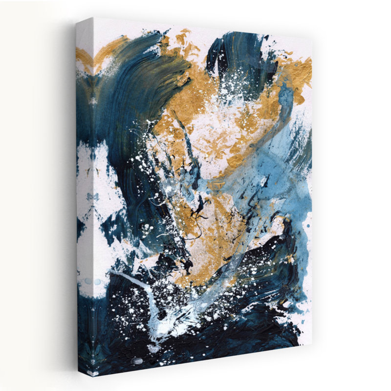 Art contemporain contemporain abstrait, H 36 po x l 24 po