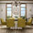 Hillit 6 - Person Wood Dining Set with Velvet Dining Chairs for Kitchen-344319848