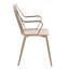 Chaise fabriquée en métal de cuivre antique et en bois blanchi, dossier de style broche, pour la salle à manger ou décorative, largeur intérieure du siège: 16,5 po, profondeur du produit: 21,8 po, paquet 20 pour utilisation intérieure seulement, assemblage requis