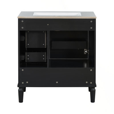 Traditional Bathroom Vanity Set With Drawers And Soft Close Doors