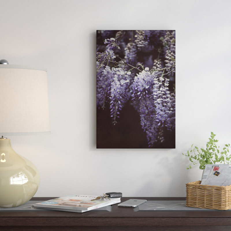 « wisteria cascade ii », reproduction de photo sur toile, H 18 po x l 12 po x P 1,5 po, Toile tendue, Pas de tapis