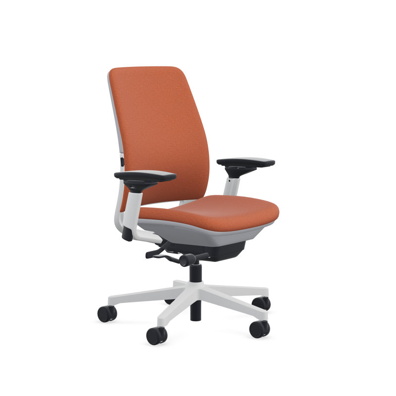 Steelcase Amia Ergonomic Task Chair, Night Owl, Seagull, Hard Floor