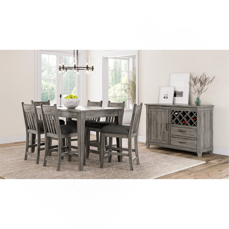 Rustic Gray Counter Stool Set Of 2