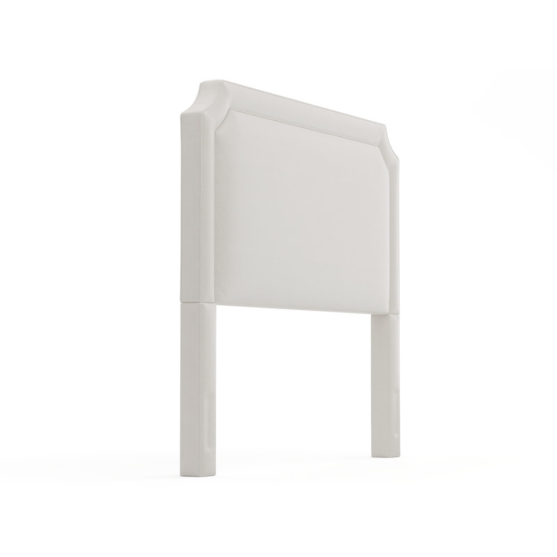 Tête de lit tapissier Waneeta, Grand, Blanc