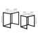 Rocco Glass Top Nesting Tables