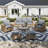 All-Weather Wicker 5 - Person Patio Conversation Sets with Coffee Table-116989419-117069099