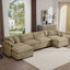 Canapé modulaire rembourré 4 places avec 2 repose-pieds Cloud - Like Comfy-1360330653