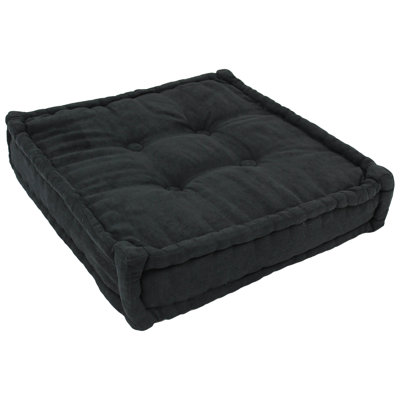 Buttons Microsuede Reversible Throw Pillow