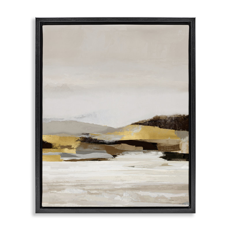 Paysage mural en sourdine avec décor encadré sur toile flottante, design par Amber Sterling, H 31 po x l 25 po