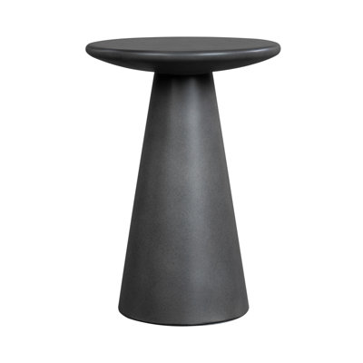 Cardenas Indoor Outdoor End Table In Charstone Concrete Finish