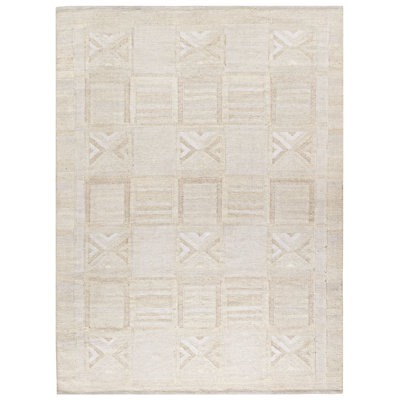 Tapis modernes scandinaves de style suédois ivoire / avoine