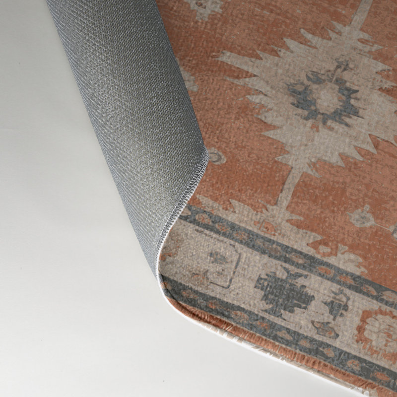 Tapis intérieur et extérieur brun Overdyed