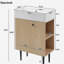 Meuble-lavabo avec porte en céramique 21,6 po-83720024