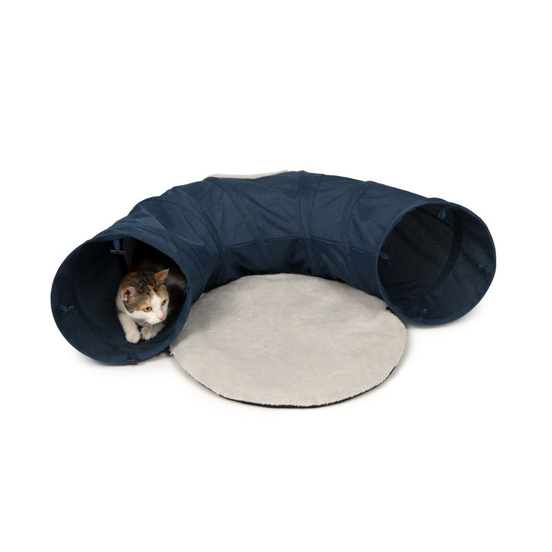 Tunnel Catit Vesper avec lit à coussins, Bleu