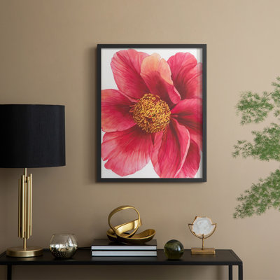 Impression sur arbre pivoine II - bois massif