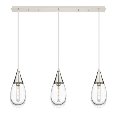 Luminaire suspendu pour îlot de cuisine 3 lumières Rafael