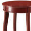 Table d'appoint ronde rouge avec tablette inférieure-906496715
