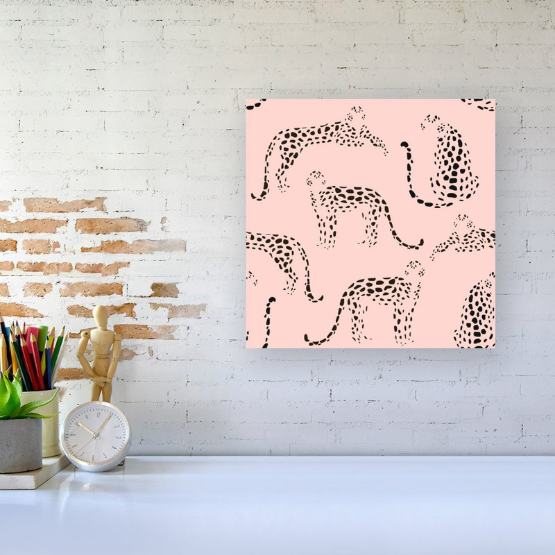 ABSTRACT LEOPARD PATTERN - Wrapped Canvas Print