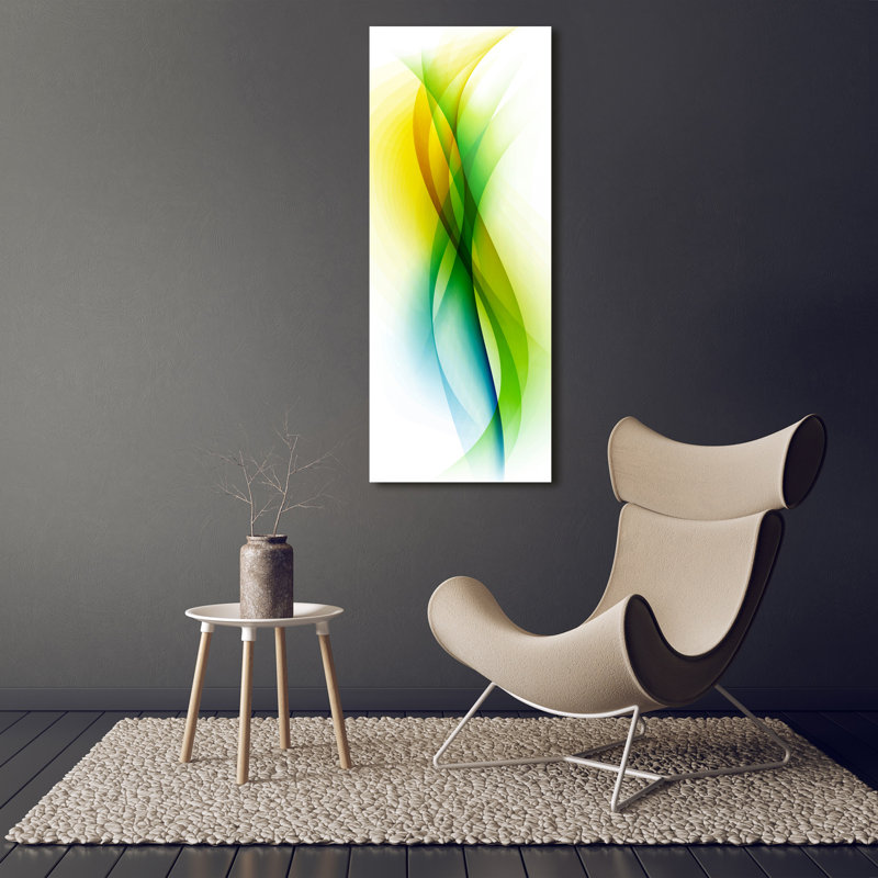 Waves Abstraction - Wrapped Canvas Print