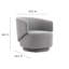 Chaise pivotante en tissu Celestia par Modway-88314078