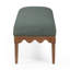 Banc en mohair vert noyer Oodle-642020457