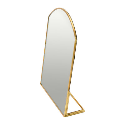 Pemberley Arched Metal Framed Standing Mirror