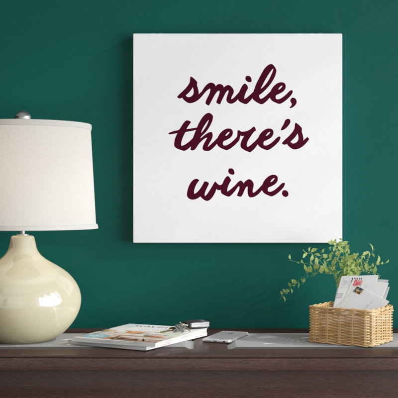 Wine Sentiment III by Anna Hambly - Wrapped Canvas Print, 51cm H x 51cm W