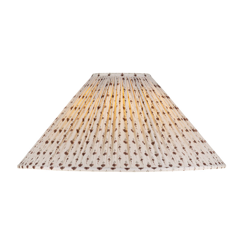 10'' H Cotton Lamp Shade, Primrose Red