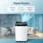 Antarctic Star 45-Pints/Day High Humidity Dehumidifier W/Washable Filter,3 Modes, 24-H Setting,