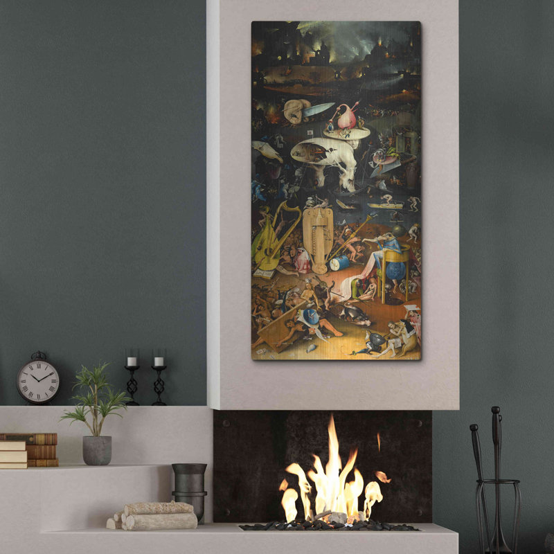 The Garden of Earthly Delights - Right Panel' by Hieronymus Bosch, Metal Wall Art, 48" H x 24" W