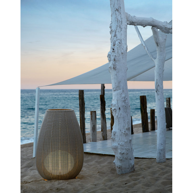 Amphora Floor Lamp, Light Beige
